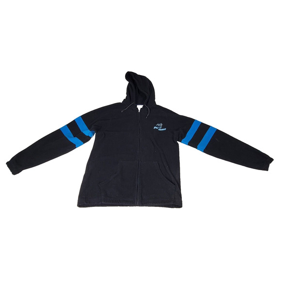 Carolina Panthers Jacket Size Medium NFL Football 1/4 Zip Gray Sweater Pullover - Picture 1 of 16